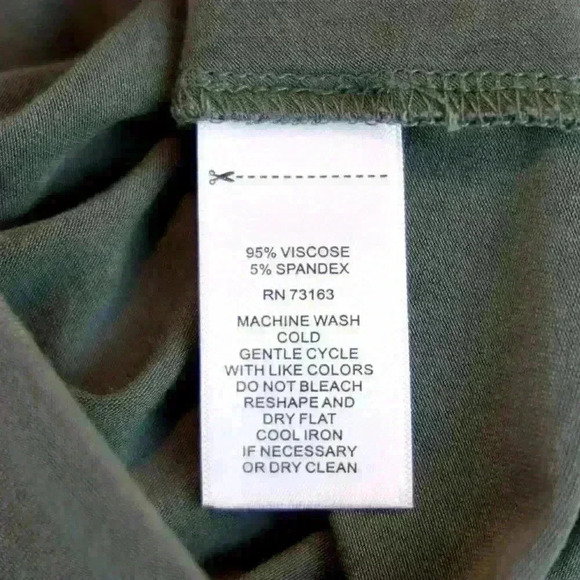 Cable & Gauge Olive Army Green Embroidered 3/4 Sleeve Tunic Size Small - Picture 8 of 8